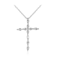 White Topaz Silver Necklace