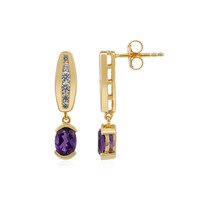 Amethyst Silver Earrings