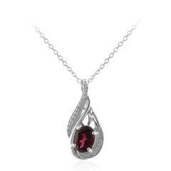Rhodolite Silver Necklace
