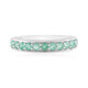 Colombian Emerald Silver Ring