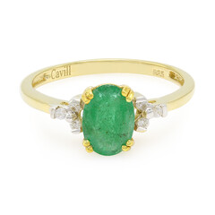 Bahia Emerald Silver Ring