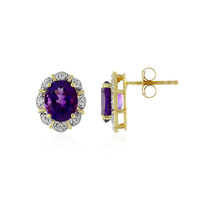 Uruguayan Amethyst Silver Earrings