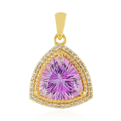 Anniversary Topaz Silver Pendant