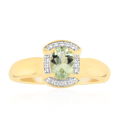 9K Australian Mint Beryl Gold Ring