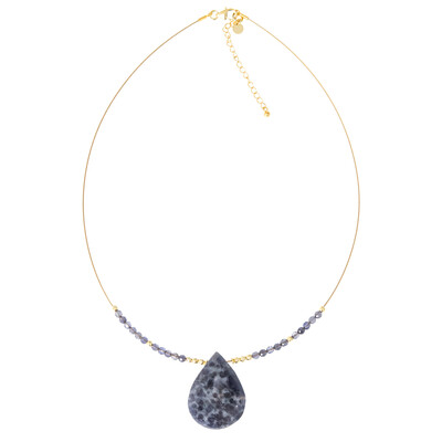Iolite Silver Necklace