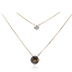 9K Unheated Tanzanite Gold Necklace (de Melo)