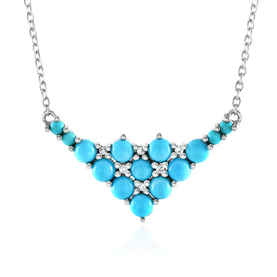 Sleeping Beauty Turquoise Silver Necklace