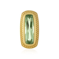 Green Amethyst Silver Pendant