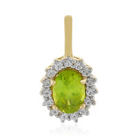 9K Sphene Gold Pendant