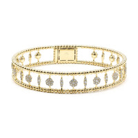 14K I1 (H) Diamond Gold Bangle (CIRARI)
