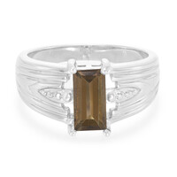Smoky Quartz Silver Ring