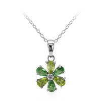 Burmese Peridot Silver Necklace