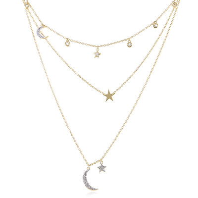 White Topaz Silver Necklace (M de Luca)