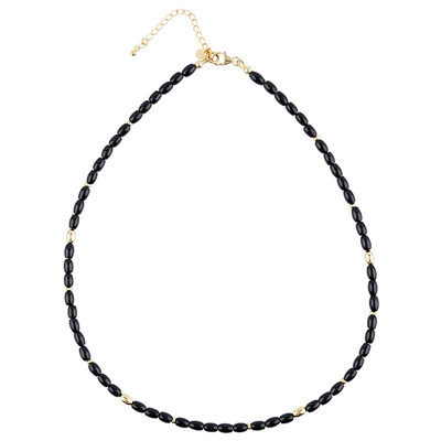 Black Tourmaline Silver Necklace