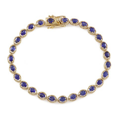 Madagascar Blue Sapphire Silver Bracelet