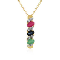 Ruby Silver Necklace