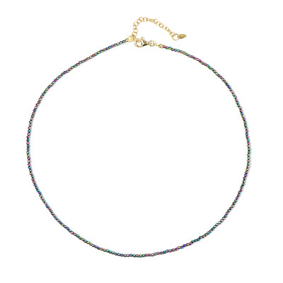 Mystic Hematite Silver Necklace