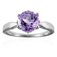 Rose de France Amethyst Silver Ring