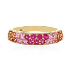 9K Pink Sapphire Gold Ring (Adela Gold)