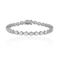 White Topaz Silver Bracelet