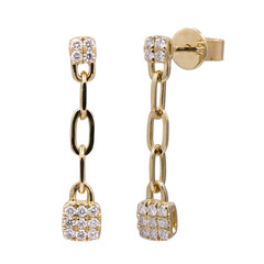 14K I1 (H) Diamond Gold Earrings (CIRARI)