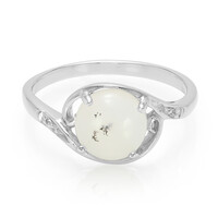 Dendritic Agate Silver Ring