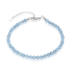 Aquamarine Silver Bracelet