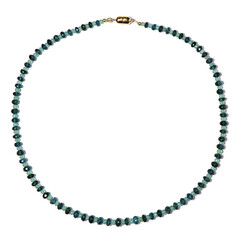 Zambian Emerald Silver Necklace (Riya)
