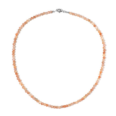 Sunstone Silver Necklace