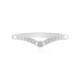 I2 (H) Diamond Silver Ring