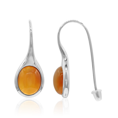Carnelian Silver Earrings