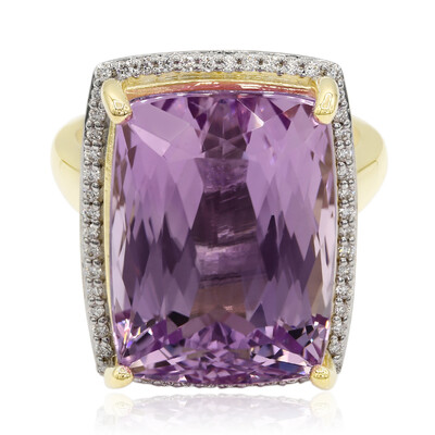 9K Patroke Kunzite Gold Ring