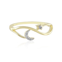 I2 (I) Diamond Silver Ring