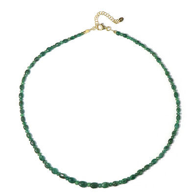 Zambian Emerald Silver Necklace