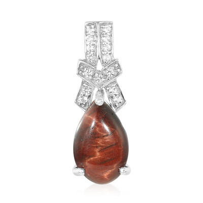Red Tiger´s Eye Silver Pendant