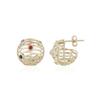 9K Green Sapphire Gold Earrings (Ornaments by de Melo)