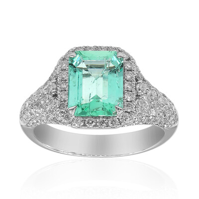 18K Colombian Emerald Gold Ring (CIRARI)