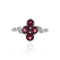 Rhodolite Silver Ring