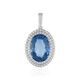 Colour Change Fluorite Silver Pendant