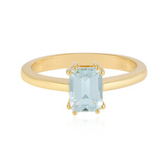 Aquamarine Silver Ring