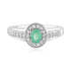 Russian Emerald Silver Ring