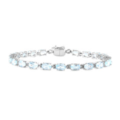 Sky Blue Topaz Silver Bracelet