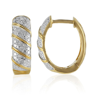 I3 (I) Diamond Silver Earrings