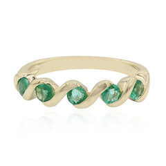 14K Zambian Emerald Gold Ring