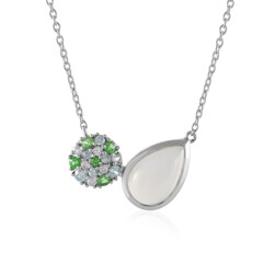 White Moonstone Silver Necklace (KM by Juwelo)