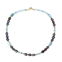 Aquamarine Silver Necklace