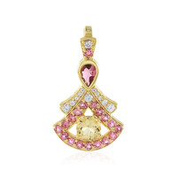 Yellow Beryl Silver Pendant