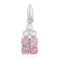 Padparadscha Sapphire Silver Pendant