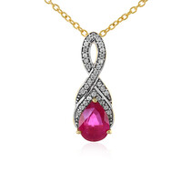 Madagascar Pink Sapphire Silver Necklace