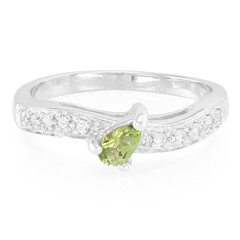 Cuprian Tourmaline Silver Ring